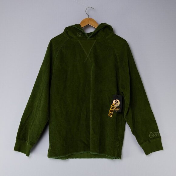 NWT Drew House corduroy hoodie XS/S green - Picture 2 of 10